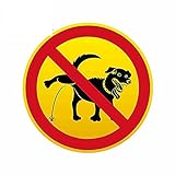 A/X 43cmx42.6cm Für Hunde pinkeln ist Vinyl Material verboten Autoaufkleber Sonnenschutz Aufkleber