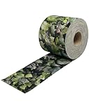 Zaundruck Sichtschutzstreifen Polyester - nachhaltiger Sichtschutz für Doppelstabmattenzaun - Motiv Windschutz 23,4 m x 19 cm - Sichtschutz-Rolle - Buchenheck