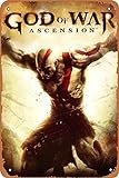 TersShawl God of War Ascension Poster Videospiel Blechschild Vintage Wanddekoration Metall Poster 20,3 x 30,5 cm