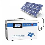 APUM Generator mit 200-W-Solarpanel, tragbares 1000-W-Stromerzeugungssystem, Stromersatz für den Innen- und Außenbereich, netzunabhängiger Notfall im Freien
