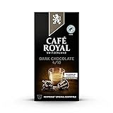 Café Royal Dark Chocolate Flavoured Edition 100 Nespresso®* kompatible Kapseln (aus Aluminium, Intensität 4/10) 10er Pack (10 x 10 Kaffeekapseln)