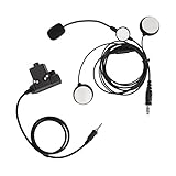 Noise Cancelling 2-Wege Wireless Helmkopfhörer 7,1 mm Kabel Plug and Play Motorradkopfhörer mit U94 PTT für Vertex für