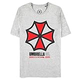 Resident Evil Umbrella Co Herren T-Shirt grau Sport Regular, Grau Large