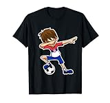 Dabbing Soccer Boy Serbien Trikot, Serbisch Kinder Geschenke T-Shirt