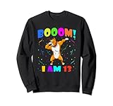 Dabbing Pitbull – Booom! I Am 13 Boys Girls 13th Birthday Sweatshirt
