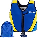 Limmys Premium Neopren Schwimmweste - Ideale Schwimmhilfe für Jungen - Extra Kordelzugtasche inklusive (Mittel)