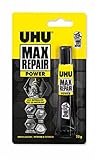 UHU Max Repair POWER, Extra starker Reparaturkleber für 1001 Reparaturen, Transparent, 20 g
