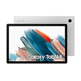 Samsung Galaxy Tab A8, Android Tablet, LTE, 7.040 mAh Akku, 10,5 Zoll TFT Display, vier Lautsprecher, 32 GB/3 GB RAM, Tablet in Silber