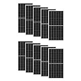 Set mit 10 Photovoltaik-Solarmodulen, 500 W, 24 V, Monokristallin, hohe Effizienz, PERC-Zelle des Typs Half-Cut (10 Paneele)