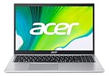 Acer Aspire 5 (A515-56-P8NZ) Laptop 15.6 Zoll Windows 10 im S Modus Notebook - FHD IPS Display, Intel Pentium 7505U, 8 GB DDR4 RAM, 512 GB PCIe SSD, Intel UHD, Silber