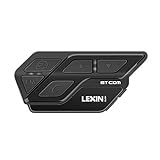 LEXIN ET COM Headset Bluetooth 5.0 Motorrad Helm Kommunikationssystem mit Einer Reichweite von 1200 Metern zwischen 2 Personen zum Sprechen