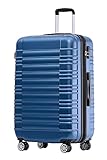 Reisekoffer 2088 Hartschalekoffer Gepäck Koffer Trolley Größe L in 14 Farben (Blau)