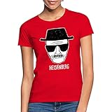 Spreadshirt Breaking Bad Heisenberg Skizze Zeichnung Frauen T-Shirt, S, Rot