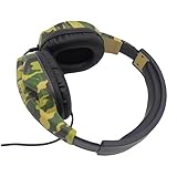 Hemobllo Gamer-Headset Headset mit mikrofon kopfhörer mit mikrofon Multiple Job Gaming Headset kopfhörer für Tablet kopfhörer für pc Gamer kopfhörer Spiel Kopfhörer Camouflage-Headset G