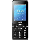 AEG M1250 - Dual SIM Handy mit 2.4' Farbdisplay, Bluetooth, Kamera und Taschenlampe - Schwarz