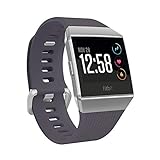 Fitbit Ionic Health & Fitness Smartwatch, Blau-Grau / Silbergrau,Einheitsgröße