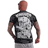 Yakuza Herren Beast V02 T-Shirt, Camouflage Grey, 4XL