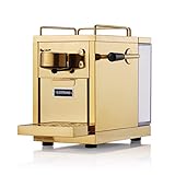 Sjöstrand Espresso Capsule Machine Kaffeekapselmaschine aus Edelstahl (Nespresso kompatibel) Messing/Gold