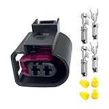 CGEAMDY 2 Stücke Hupenstecker Stecker Auto, Reparatursatz Stecker Buchse, Auto Sensor Steckers Buchse Mit, Vorverdrahteter Steckers, Auto Wasserdichter Anschluss Stecker Pig