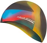 Aqua Speed Badekappe Herren | Silikon | Bademütze | Badehaube | Mehrfarbig + Aufbewahrungstasche Bunt / 87