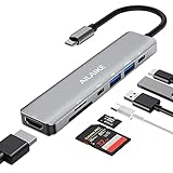 USB C Hub, 7 in 1 USB C 3.0 Adapter mit 4K HDMI,SD/TF Kartenleser und PD Schnellladeanschluss kompatibel mit MacBook Pro/Air/Samsung/Lenovo/Chromebook/Dell XPS/Surface Go/iPad pro/Swich/PS 3 4 5/Steam
