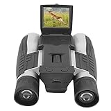 CGgJT Multifunktionale Compact Binocular, 12x32 3 2G HD Outdoor-Video-Bild-Aufnahme-Digitalkamera Teleskope, Professionelle 2in LCD Anzeige Reise Teleskope for Vogelbeobachtung, Wandern, Camping