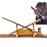 LQSMX sword Zatoichi Schwert 102CM Katana Handgeschmiedeter 1045 Stahl/scharf/Handgemachte Samurai Säb