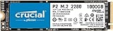 Crucial P2 1TB M.2 PCIe Gen3 NVMe Internes SSD - Bis zu 2400MB/s - CT1000P2SSD8