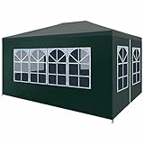 Homgoday Partyzelt 3x4m Grün Wasserdicht Gartenpavillon Baldachin Unterstand für Outdoor Garten Party Camping Event Hochzeitszelt Outdoor&G