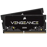 Corsair Vengeance SODIMM 32GB (2x16GB) DDR4 2400MHz CL16 Speicher für Laptop/Notebooks (Unterstützung für Intel Core™ i5 und i7 Prozessoren der 6. Generation) Schw