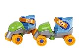 Kids Globe 720523 Rollschuhe blau/grün (Größenverstellbar 24-30, Inliner für Kinder, Skates mit Lernhilfe), Größ