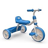 XIAPIA Dreirad für Kinder ab 1 Jahr Einfach zu Fahren und Montage| Baby Laufrad mit Pedale and Schatztonne | Lauflernrad Spielzeug für 1 2 3 Jahre Alt als Geschenk für Geburtstag Weihnachten