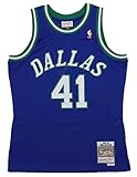 OuterStuff Mitchell & Ness Dirk Nowitzki #41 Dallas Mavericks NBA Kids Swingman Road Jersey - M