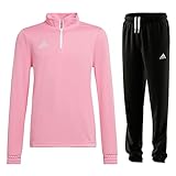 adidas Entrada 22 Trainingsanzug Training Oberteil Trainingshose Herren pink schwarz Gr XXXL