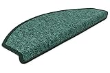 Kettelservice-Metzker Stufenmatten Treppen-Teppich Rambo 15er SparSet 17 Farben (Grün)