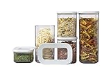 Mepal Vorratsdosen Modula 5-teilig – Starter-Set – ideal für die Aufbewahrung von trockenen Lebensmitteln – spülmaschinenfest, Plastik, Weiß