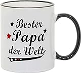 Tasse Bester Papa der Welt Vintage Style - Geschenk - Vater - Vatertag
