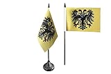 Flaggenfritze Tischflagge/Tischfahne Heiliges Römisches Reich Deutscher Nation nach 1400 + gratis Aufkleber