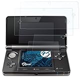 Bruni Schutzfolie kompatibel mit Nintendo 3DS 2011 Folie, glasklare Displayschutzfolie (2er Set)