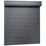 Rollladen Aluminium, ZEYUAN Aussenrolladen, Schrank Rollo, Außenrollo, Sonnenschutzrollo Außen, 100 x 120