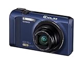 Casio Exilim EX-ZR200 Digitalkamera (16 Megapixel, 12-fach opt. Zoom, 7,6 cm (3 Zoll) Display, bildstabilisiert) blau