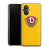 Silikon Hülle kompatibel mit OnePlus Nord N20 5G Case transparent Handyhülle SG Dynamo Dresden Offizielles Lizenzprodukt Logo