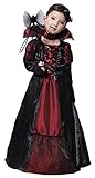 Agares Mädchen Vampir Prinzessin Kostüme Kinder Halloween Karneval Fasching Kostüme Dracula Cosplay Verkleidung (110/120)
