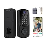 Yemilia Smart Lock Y01, WLAN-fähiger Riegel, Kamera, Türklingel, Fingerabdruck-Schlüsselloser Zugang, App-Fernentriegelung