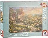 Schmidt Spiele Puzzle 59629 Thomas Kinkade, In den Weinbergen, 2000 Puzzle Teile, bunt
