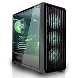 SYSTEMTREFF Basic Gaming PC AMD Ryzen 5 5600G 6x4.4GHz | AMD RX Vega 7 4K HDMI DX12 | 512GB M.2 NVMe | 16GB DDR4 RAM | WLAN Desktop Computer Rechner für Gamer, Zocker, Windows 11