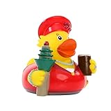 Schnabels Quietsche-Ente Düsseldorf - Geschenk für Weihnachten Nikolaus Adventskalender Kinder Baby Freund-in Mädchen Junge - Spielzeug Quietsche-Ente Deko Badewanne