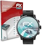 atFoliX Schutzfolie kompatibel mit Amazfit Stratos Folie, ultraklare und Flexible FX Displayschutzfolie (3X)