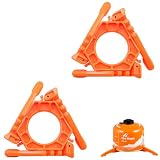 POFET 2 stücke Gas Tank Halterung Outdoor Folding Camping Gas Tank Halterung Flasche Regal Kanister Stand Stativ für Outdoor Camping Picknick