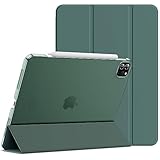 JETech Hülle für iPad Pro 11 Zoll, Modell 2022/2021/2020/2018, Unterstützung Pencil Aufladung, Intelligent Abdeckung Schlafen/Wachen (Neblig Blau)